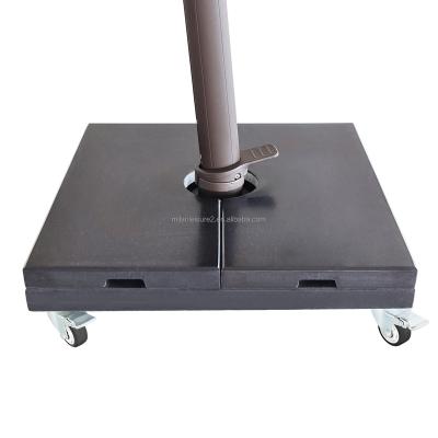 China 160kgs Granite Cantilever Base Modern High Quality Patio Umbrellas Base Outdoor Garden Parasol Marble Base for sale