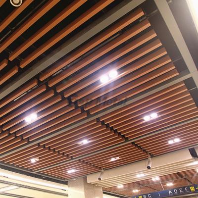 China Integrated Soundproof Ceilings Metal Strip Baffle Suspended Aluminum Decorative U Shaped Ceiling for sale