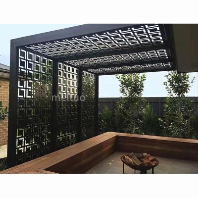 China Easily Assembled Modern Metal Garden Canopy Outdoor Aluminum Pergola for sale