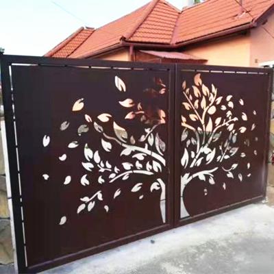 China Easily Assembled Aluminum Combiner Door With Fence for sale