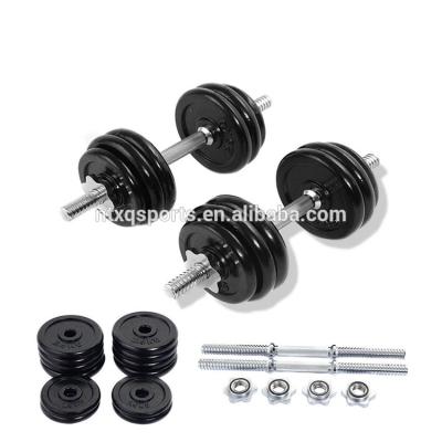 China Dumbbell Set Adjustable Weighted Gym Barbell Iron Plates Body Workout for sale