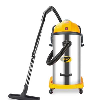 China Car Copper 1800W Commercial Motor Manual Floor Vacuum Cleaner for Workshop with Stainless Steel Bucket for sale