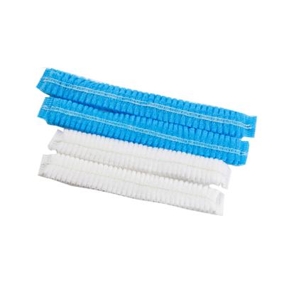 China Medical Consumables Bouffant Mop Cap Cheap Surgical Standard Disposable Hair Net Mob Clip Caps for sale