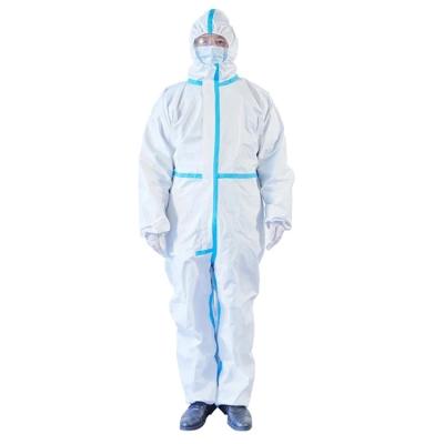 China OEM service!Disposable 63gsm coverall with front zipper for medical care for sale