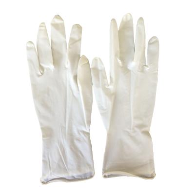 China Raysen Branded High Quality Powder Free Latex Examination Gloves with RU certificate for sale