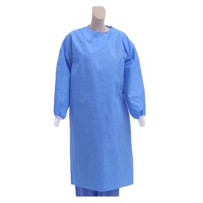 China Single used reinforced operation surgical gown for sale