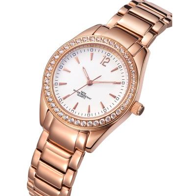 China Hot Sale Waterproof Ladies Fashion Women Rose Gold Elegant CZ Brand Custom 316L Stainless Steel Wrist Quartz Watches Luxury Diamonds for sale