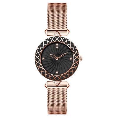 China Rose Gold Plating Factory High Quality Rose Gold Plating Factory High Quality Water Resistant OEM Minimalist Women's Watches Quartz Mesh Band Luxury Private Label for sale