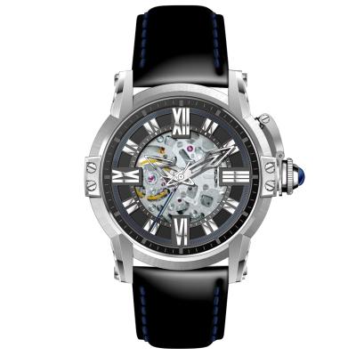 China Men Luxury Brand China Custom Logo Sapphire Crystal Japan NH70 Men's Automatic Watch Skeleton Mechanical Watches Manufacturer Water Resistant for sale