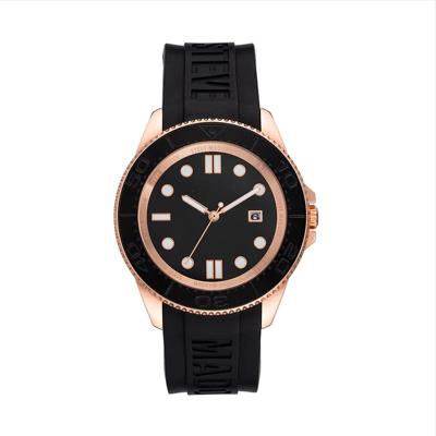 China Water Resistant Contemporary Luxury Watches OEM Women Watch With Silicone Belt for sale