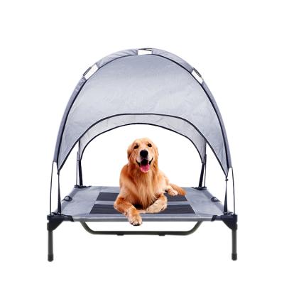 China Innovative Outdoor Waterproof Foldable Mesh Wrought Iron Metal Pet Bed Dog Canopy Travel Large Tent for sale