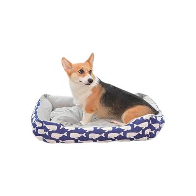 China Durable Modern Korean Style Winter Cat Relaxing Bed Grounded Dog Beds for sale