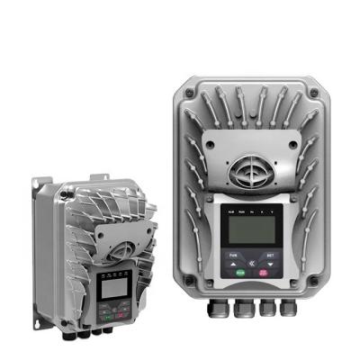 China 2.2kw3PH 400v 0.75kw Solar PV Water Pump Variable Frequency Drive IP66 Protection VFD1PH 220V 0.4KW to 11kw AC Drive EM30-0007T3 for sale