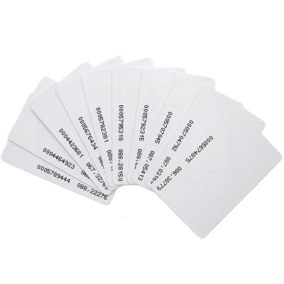 China IC 125kHz RFID Proximity 125KHz Contactless Identification Cards White Smart Card TK4100 EM4100 Read Only for sale