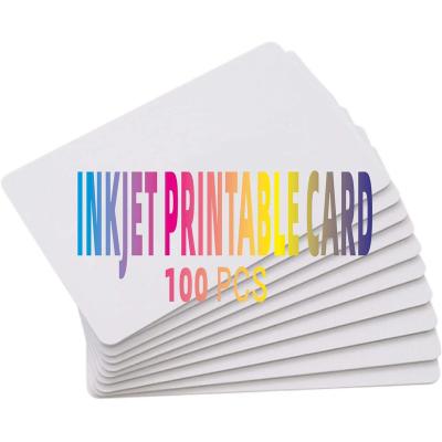 China Waterproof / Waterproof CR80 30 Mil Inkjet Printable PVC ID Card - Waterproof & Double Sided Printing - Works With Inkjet Printers for sale