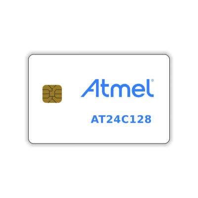 China Waterproof / Atmel AT24C128C Memory Smart IC Card 128K Waterproof Little Compatible for sale