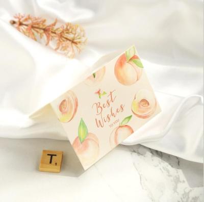 China Fresh3d Fruit Greeting Cards Literary and Artistic Exquisite Hand-painted Education Greeting Card for Birthday for sale