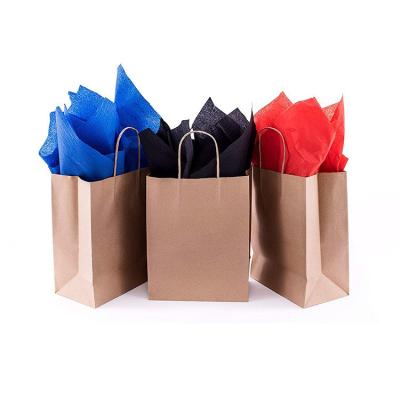 China Factory Wholesale Custom Handmade Eco Friendly Recycle Plain Take Out Fast Food Shopping Kraft Large Paper Bag for sale