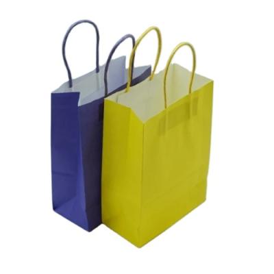 China Manufacturers Handmade Custom Printing Cheap Color Kraft Paper Bags For Food Grocery for sale