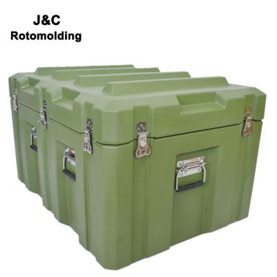 China LLDPE/HDPE Hard Plastic Military Rotation Case Mold Plastic Roto Transport Box For Electronics for sale