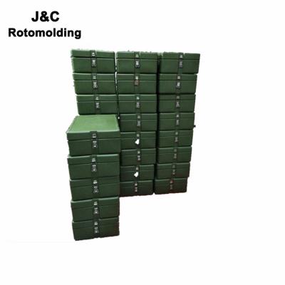 China Customized Army Roto Mold Tool Box Hard Plastic Theft Shockproof Dustproof Waterproof Carry Case for sale