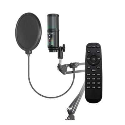 China Professional Microphone Studio Wireless Microphone With Cantilever Support BT Connect Professional Metal Condenser Podcast Video Recording Microphone for sale