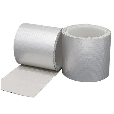 China Factory Wholesale Butyl Rubber Tape Waterproof Membrane Waterproof Muti-Use Butyl Aluminum Foil Tape for sale