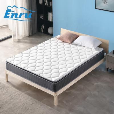 China Direct selling good quality hypoallergenic soft foam knitted fabric bonnell coil spring double twin king single queen rolling mattress for sale