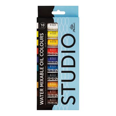 China Phoenix 10 Colors Studio 22ml Grade Environmental Friendly Art Water Mixable Oil Paints Factory Wholesale Back To School 22ml Gift for sale