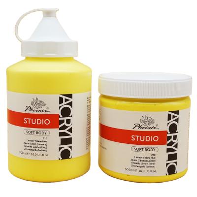 China Manufacture Acrylic Paint Set Soft Body Acrylic Colors 250ml Soft Body Acrylic Colors For Studio Set 250ml for sale