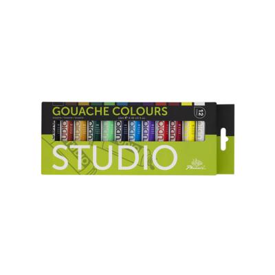 China Art Painting /Education Mail Paints Phoenix Studio Gouache Paper Box Set 12*12ml for sale