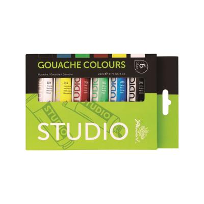 China Wholesale Phoenix gouache color paint set 6*22ml for students and artist 30 set for sale