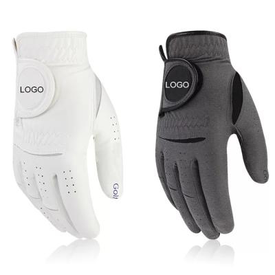 China Sheep Skin Wholesale Golf Gloves Made Of Sheepskin Anti Slip And Sweat Golfer's Gloves for sale