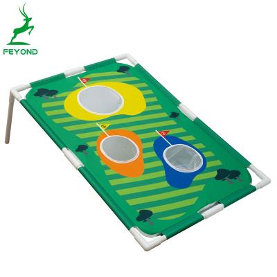 China Golf Practice Hitting Golf Throwing Net Indoor Outdoor Game With Bean Gags Golf Chipping Board Cornhole Game Customized Cornhole Balls Game for sale