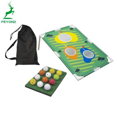 China Golf Practice Hitting Net Hot Sell Sporting Goods Lawn Amazon Golf Executive Cornhole Board Game Set OEM Manufacturer for sale