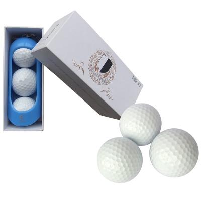 China Wholesale KNT Two Layer Golf Practice Rubber Soft Balls With Custom Logo Blank Golf Tournament Ball Golf Practice Field Balls for sale