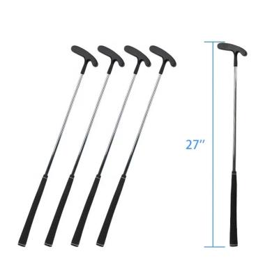 China Head: Aluminum alloy; axle: graphite; Grip: Wholesale Mini Children Golf Putter Aluminum Alloy Tow Way Putter Rubber Head and Round Black Head for sale