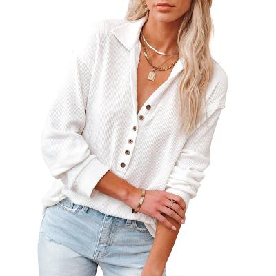 China 2021 Autumn Shirt Temperament Solid Color QUICK DRY Fashion Knitted Thin Sleeve Shirt for sale