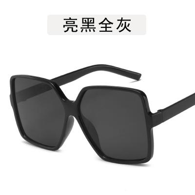 China Fashion sunglasses 2021 retro new fashion sunglasses for men and women large square lenses for sale