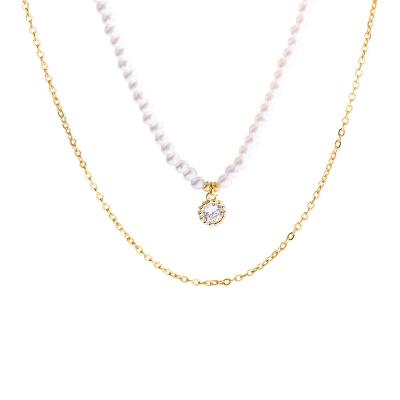 China As Double Picture Fashion Pearl Luxury Necklace Women Necklace for sale