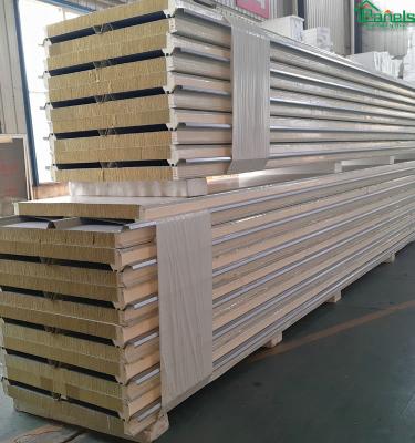 China 1000 Mm High Quality Waterproof Rock Wool Celling Sandwich Panel 75mm PNS PNS Panel PU Roof for sale