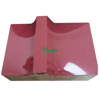 China hot selling 1000mm wall glass wool fireproof sandwich panel for roof china supplier for sale