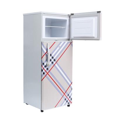 China GnneCrius DC12V 24V Home Use Top Portable Commercial Freezer with Solar Panel Fridge Refrigerator for sale