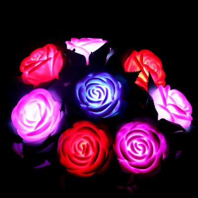 China LED Love Roses Colorful Luminous Roses Toy, LED Flower for sale