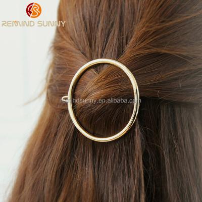 China Metal Round Circle Lips Triangular Moon Shaped Hair Pin Clips Hair Jewelry Hair Accessories for sale