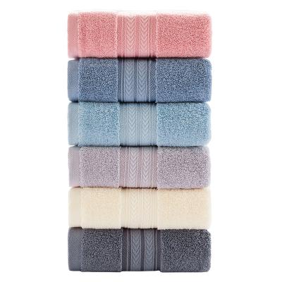 China Cotton Cotton Solid Beach Pool Towels Large Variety Color Towel Face Wash Towel 34*76cm Size for sale