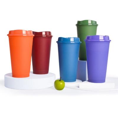 China New style stocked 16 oz plastic travel reusable cup for sale