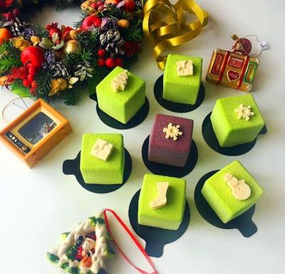 China Viable Hot Seller 8 15 Squares Cube Mold French Rubik's Dessert Cube 3D Mousse Cake Silicone Mold Baking Equipment for sale