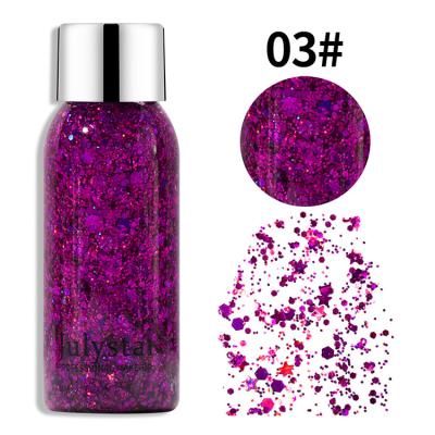 China Glitter Body Shimmer Gel Set 10 Colors Glitter Voluminous Eyeshadow for sale