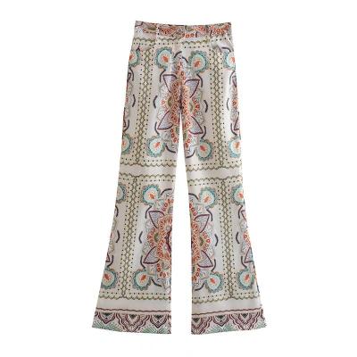 China PB&ZA2022 QUICK DRY spring and summer new women's fashion high waist flared pants 3297/763 for sale